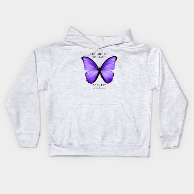 Scentsy Art of fragrance butterfly Kids Hoodie by scentsySMELL